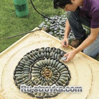 Как сделать мозаику в садовых дорожках. Как сделать мозаику в садовых дорожках.