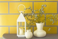 Как нарисовать плитку на стене.