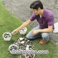 Как сделать мозаику в садовых дорожках. Как сделать мозаику в садовых дорожках.