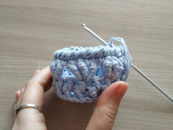 Как связать корзиночку для пасхального яйца Как связать корзиночку для пасхального яйца