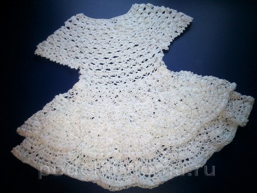 Кофточка для малышки, вязаная крючком