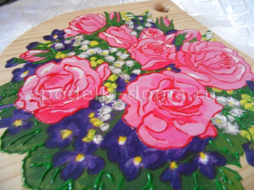 Как легко расписать разделочную доску (лайфхак)