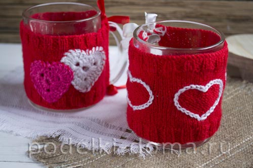 Грелка на кружку &laquo;свитерок&raquo;