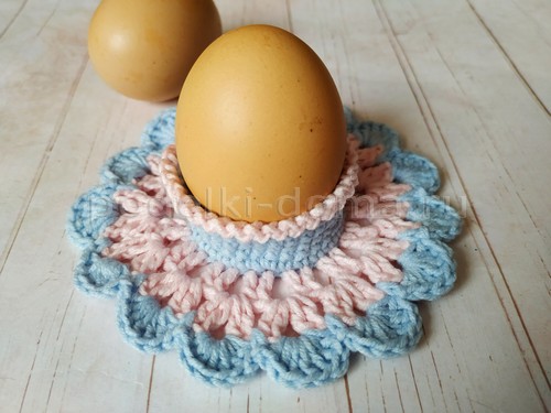 Как связать корзиночку для пасхального яйца Как связать корзиночку для пасхального яйца