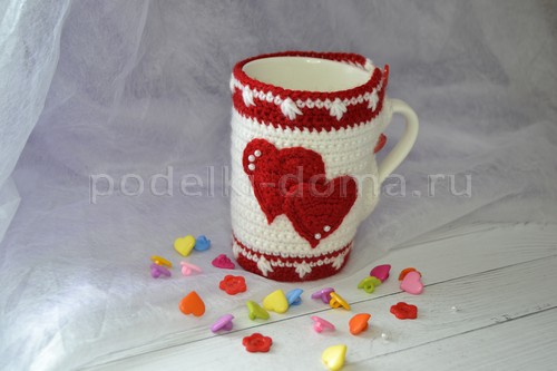 Грелка на кружку &laquo;свитерок&raquo;
