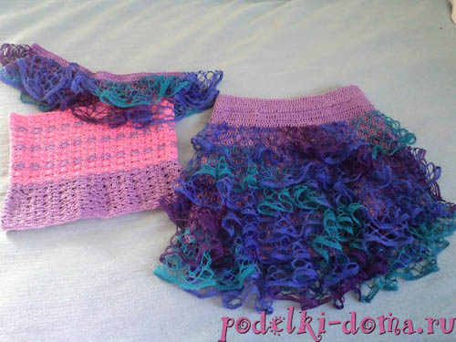 Кофточка для малышки, вязаная крючком