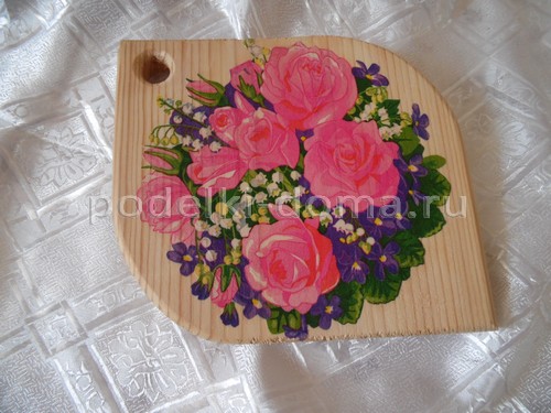 Как легко расписать разделочную доску (лайфхак)