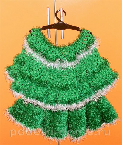 Кофточка для малышки, вязаная крючком