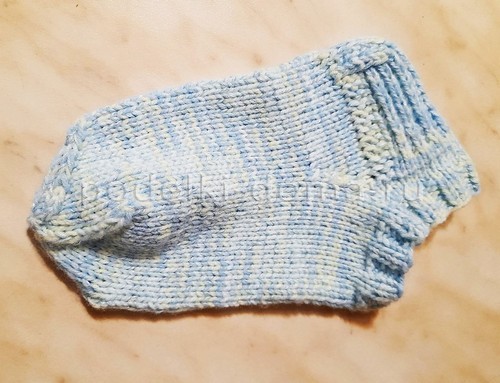 Вязание носков на чулочных спицах, основной порядок выполнения