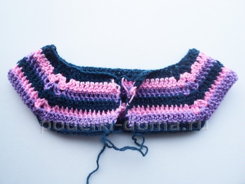 Кофточка для малышки, вязаная крючком