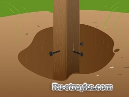 Удаление деревянных столбов