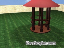 Площадка из кирпича