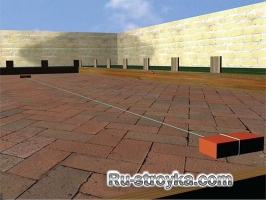 Площадка из кирпича