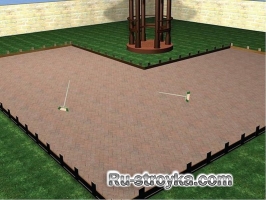 Площадка из кирпича