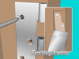 Установка дверных петель. Установка дверных петель.