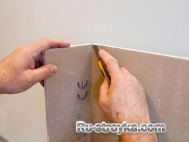 Как резать гипсокартон Как резать гипсокартон