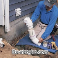 Как продлить водосточную трубу.