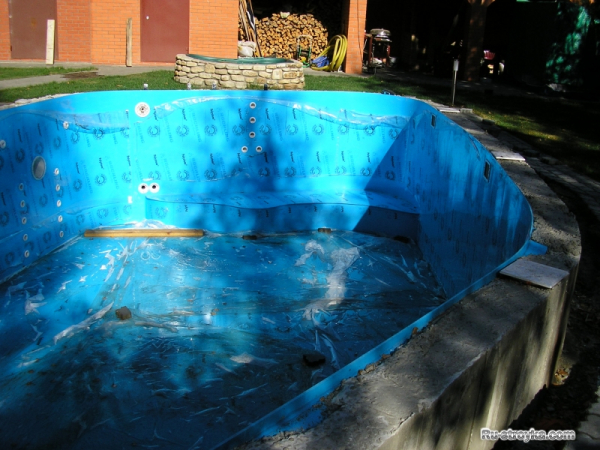 Пластиковый бассейн, сварной Пластиковый бассейн, сварной