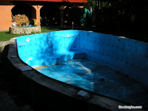 Пластиковый бассейн, сварной Пластиковый бассейн, сварной