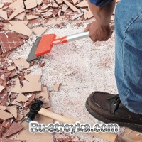 Удаление керамической плитки. Удаление керамической плитки.