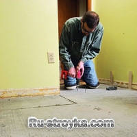 Монтаж плиты ЦСП под керамическую плитку. Монтаж плиты ЦСП под керамическую плитку.