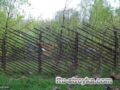 Изгородь из жердей