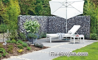 Стена из габионов. Стена из габионов.