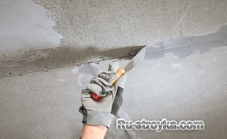 Ванная комната &ndash; потолок из ЦСП