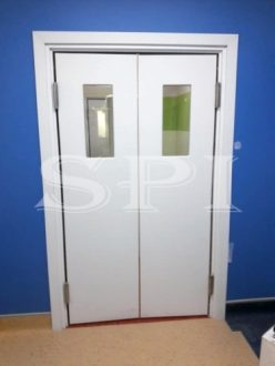 Медицинские алюминиевые двери
