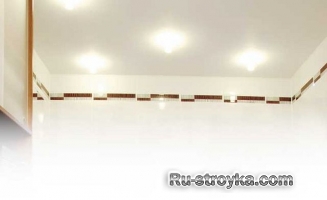 Ванная комната &ndash; потолок из ЦСП