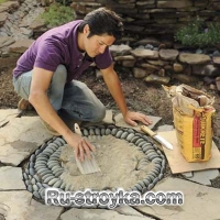 Как сделать мозаику в садовых дорожках. Как сделать мозаику в садовых дорожках.